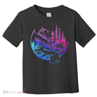 Subtle Bisexual Landscape Bisexuality Bi Ally Lgbt Pride Toddler T-Shirt