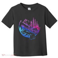 Subtle Bisexual Landscape Bisexuality Bi Ally Lgbt Pride Toddler T-Shirt thumb 0