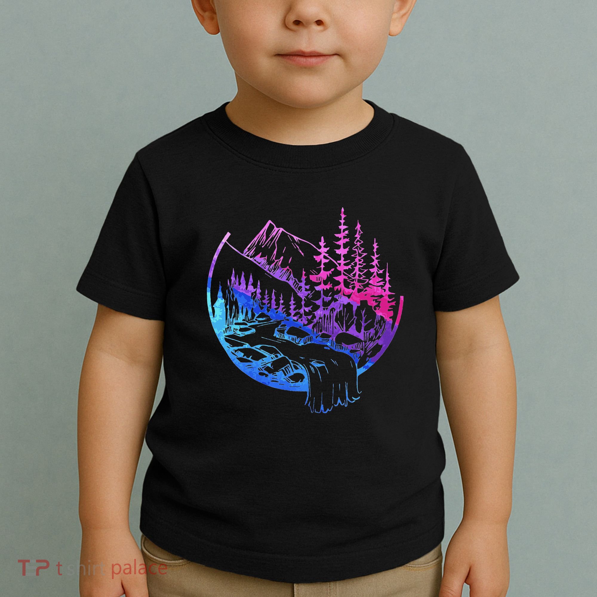 Subtle Bisexual Landscape Bisexuality Bi Ally Lgbt Pride Toddler T-Shirt