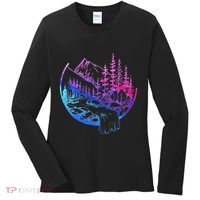 Subtle Bisexual Landscape Bisexuality Bi Ally Lgbt Pride Women's Long Sleeve Shirt thumb 0