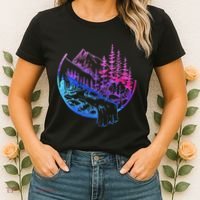 Subtle Bisexual Landscape Bisexuality Bi Ally Lgbt Pride Women's T-Shirt thumb 2