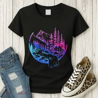 Subtle Bisexual Landscape Bisexuality Bi Ally Lgbt Pride Women's T-Shirt thumb 3