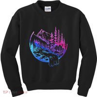 Subtle Bisexual Landscape Bisexuality Bi Ally Lgbt Pride Kids Sweatshirt thumb 0