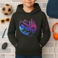 Subtle Bisexual Landscape Bisexuality Bi Ally Lgbt Pride Kids Hoodie thumb 2