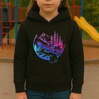 Subtle Bisexual Landscape Bisexuality Bi Ally Lgbt Pride Kids Hoodie thumb 3