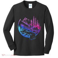 Subtle Bisexual Landscape Bisexuality Bi Ally Lgbt Pride Kids Long Sleeve Shirt thumb 0