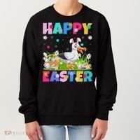 Seagull Bird Lover Happy Easter Bunny Seagull Easter Sunday Gift Women's Sweatshirt thumb 0