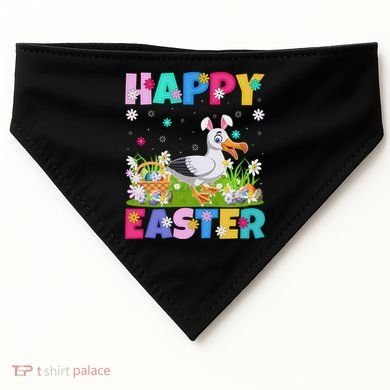Seagull Bird Lover Happy Easter Bunny Seagull Easter Sunday Gift USA-Made Doggie Bandana
