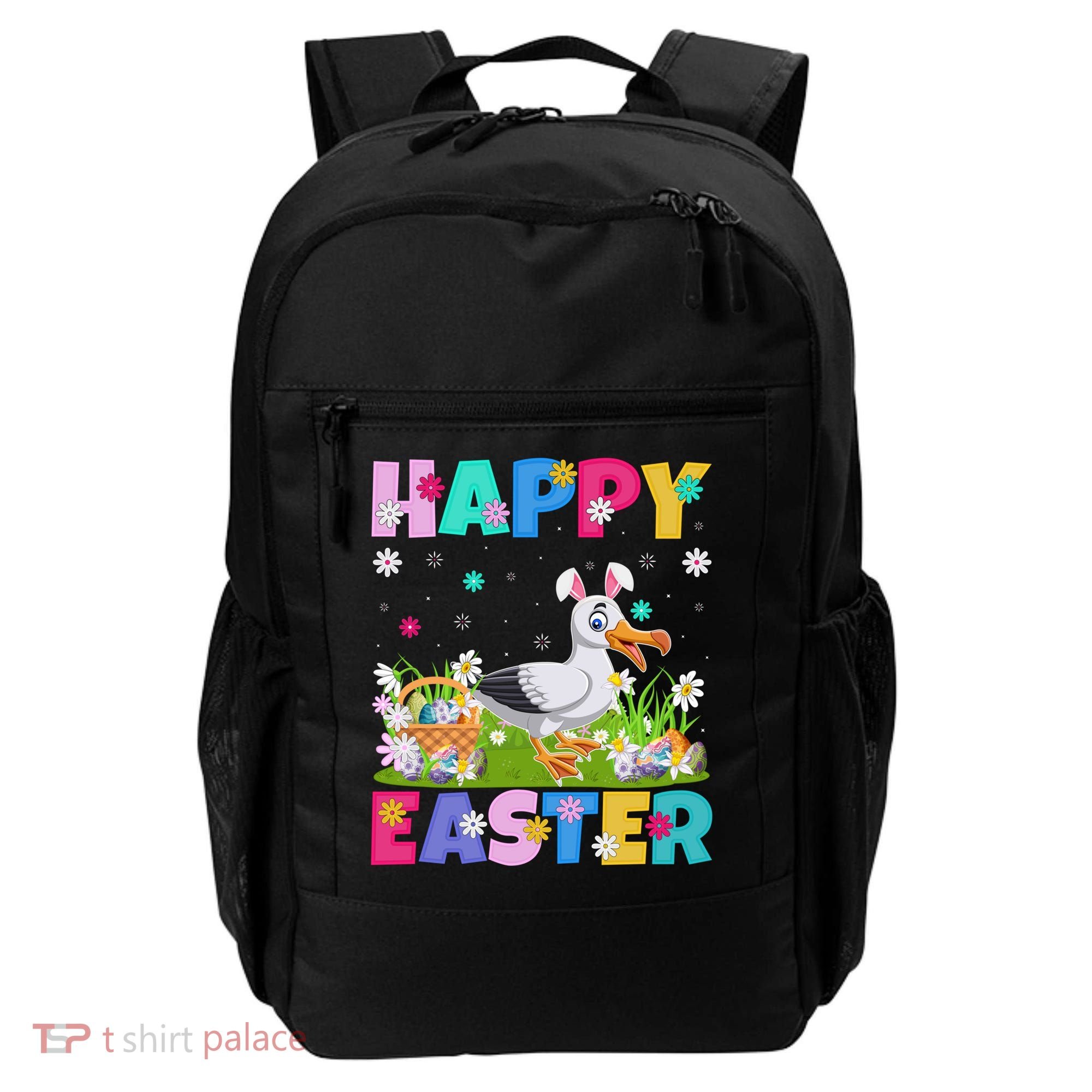 Seagull Bird Lover Happy Easter Bunny Seagull Easter Sunday Gift Backpack
