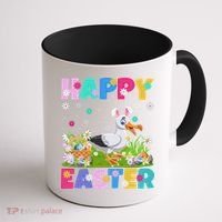 Seagull Bird Lover Happy Easter Bunny Seagull Easter Sunday Gift Coffee Mug thumb 1