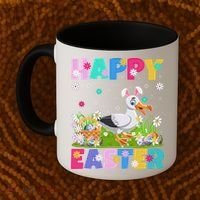 Seagull Bird Lover Happy Easter Bunny Seagull Easter Sunday Gift Coffee Mug thumb 2