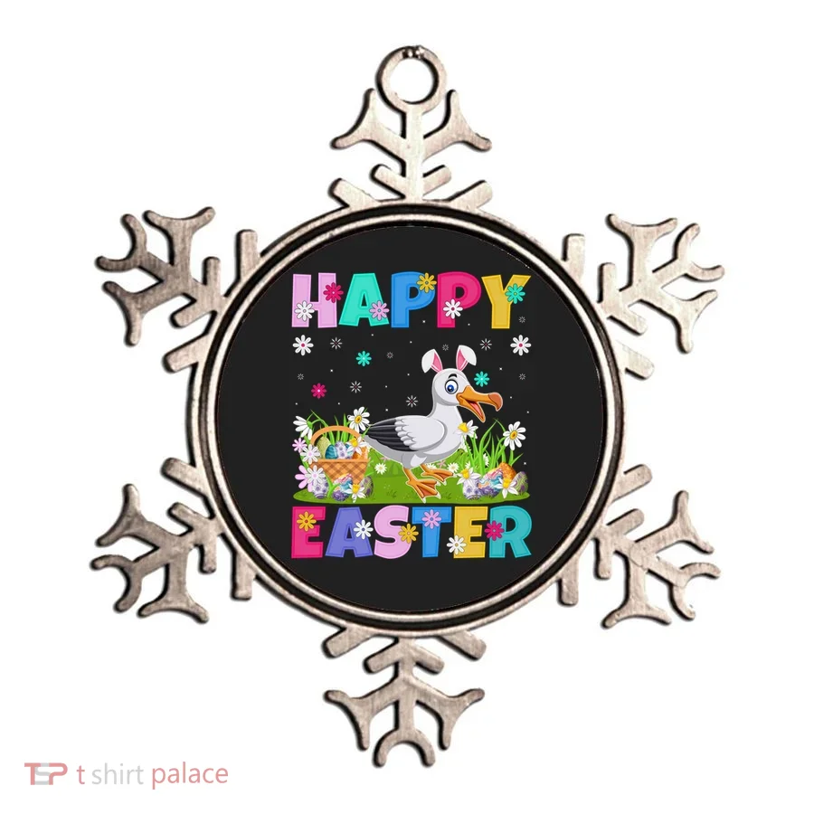 Seagull Bird Lover Happy Easter Bunny Seagull Easter Sunday Gift Ornament