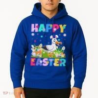 Seagull Bird Lover Happy Easter Bunny Seagull Easter Sunday Gift Hoodie thumb 2