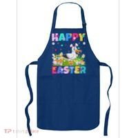 Seagull Bird Lover Happy Easter Bunny Seagull Easter Sunday Gift Apron thumb 0