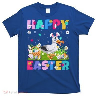 Seagull Bird Lover Happy Easter Bunny Seagull Easter Sunday Gift T-Shirt