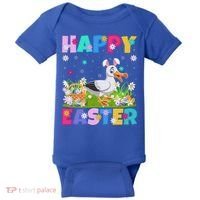 Seagull Bird Lover Happy Easter Bunny Seagull Easter Sunday Gift Baby Bodysuit thumb 0