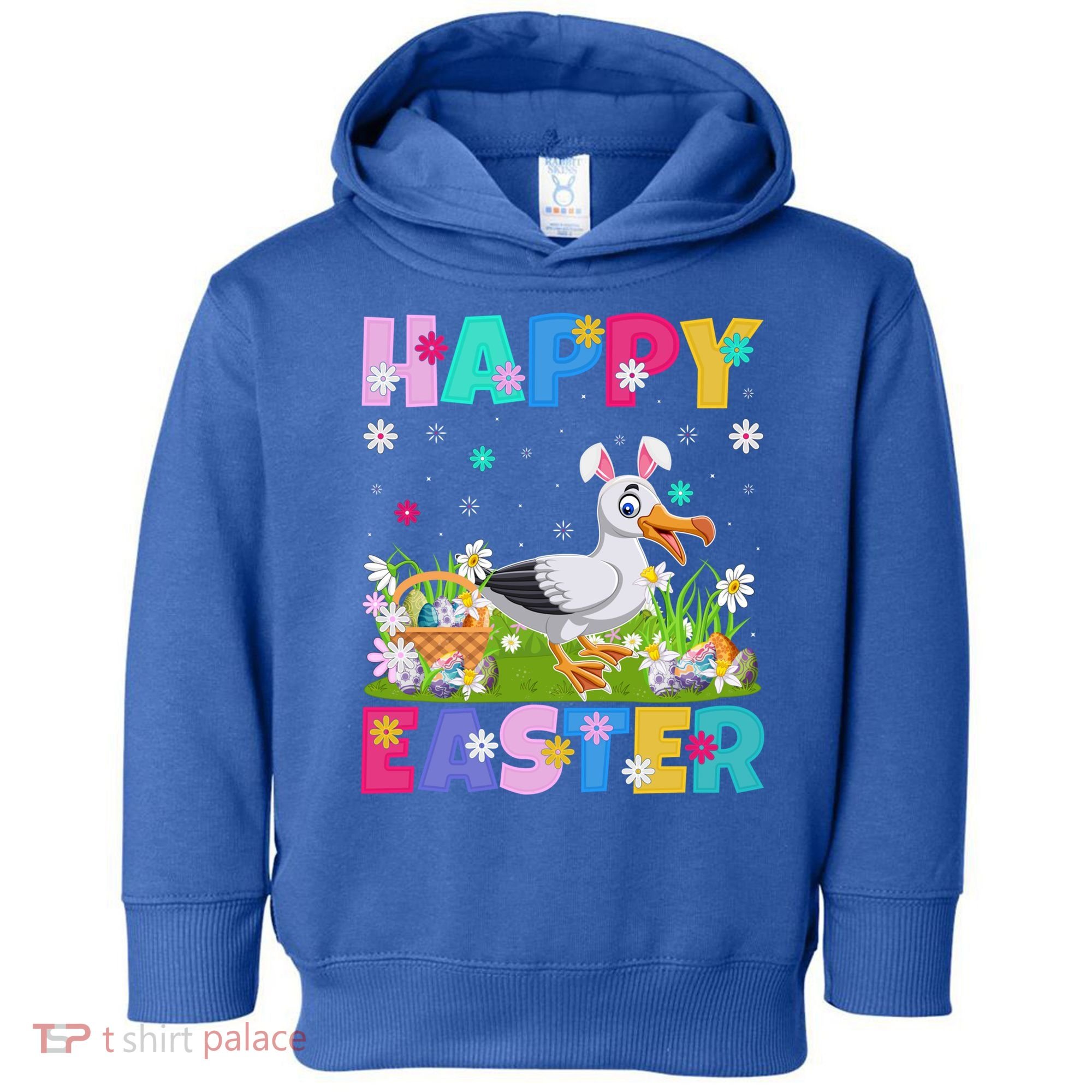 Seagull Bird Lover Happy Easter Bunny Seagull Easter Sunday Gift Toddler Hoodie