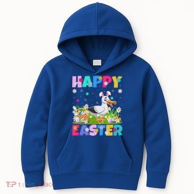 Seagull Bird Lover Happy Easter Bunny Seagull Easter Sunday Gift Kids Hoodie