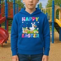Seagull Bird Lover Happy Easter Bunny Seagull Easter Sunday Gift Kids Hoodie thumb 2