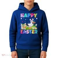 Seagull Bird Lover Happy Easter Bunny Seagull Easter Sunday Gift Kids Hoodie thumb 4