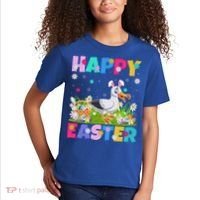 Seagull Bird Lover Happy Easter Bunny Seagull Easter Sunday Gift Kids T-Shirt thumb 2