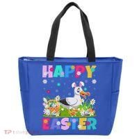 Seagull Bird Lover Happy Easter Bunny Seagull Easter Sunday Gift Tote Bag thumb 0