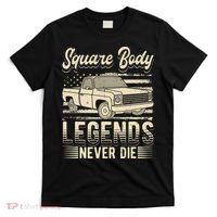 Square Body Legends Never Die Artwork For A Truck Driver T-Shirt thumb 0