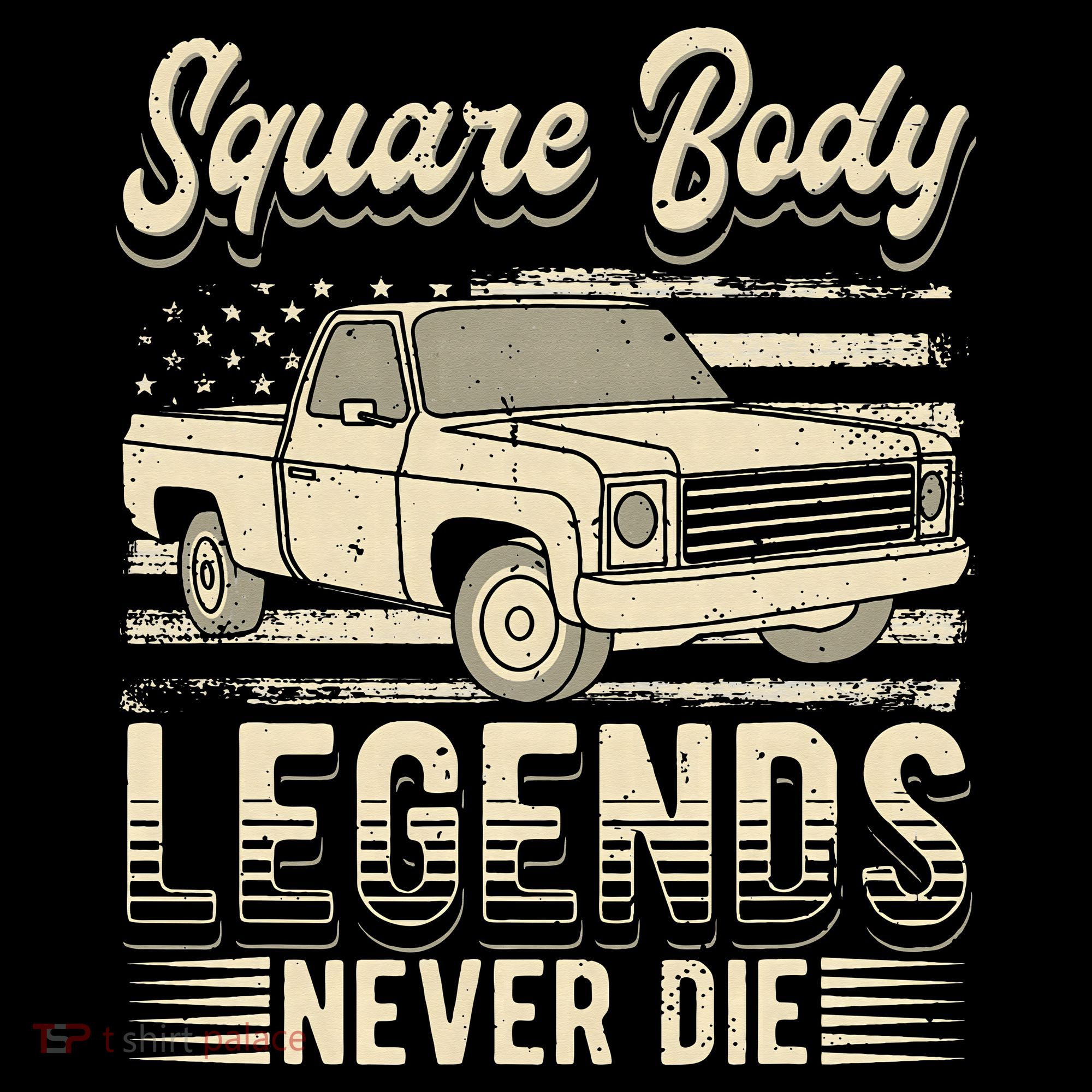 Square Body Legends Never Die Artwork For A Truck Driver Women's Hoodie