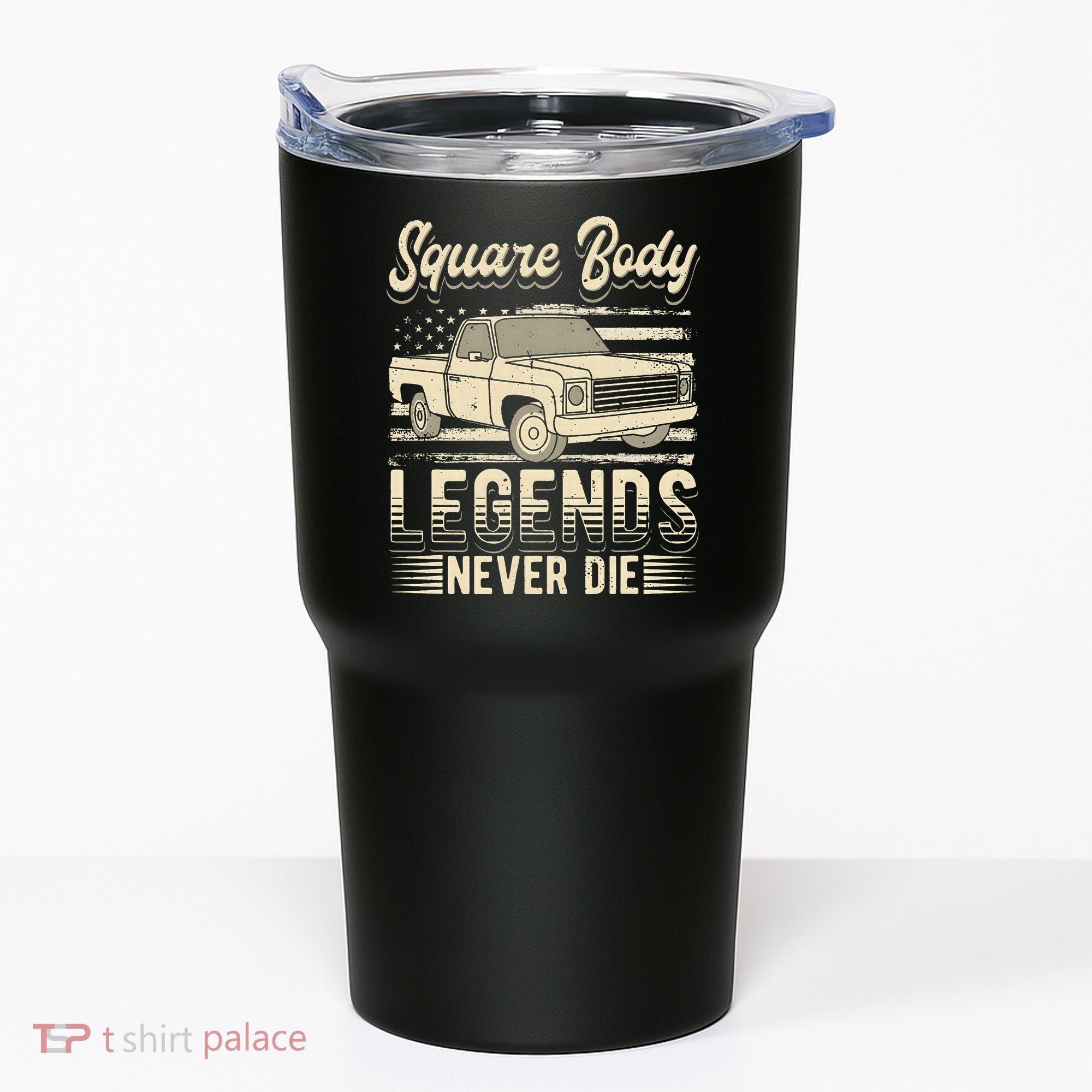 Square Body Legends Never Die Artwork For A Truck Driver Tumbler