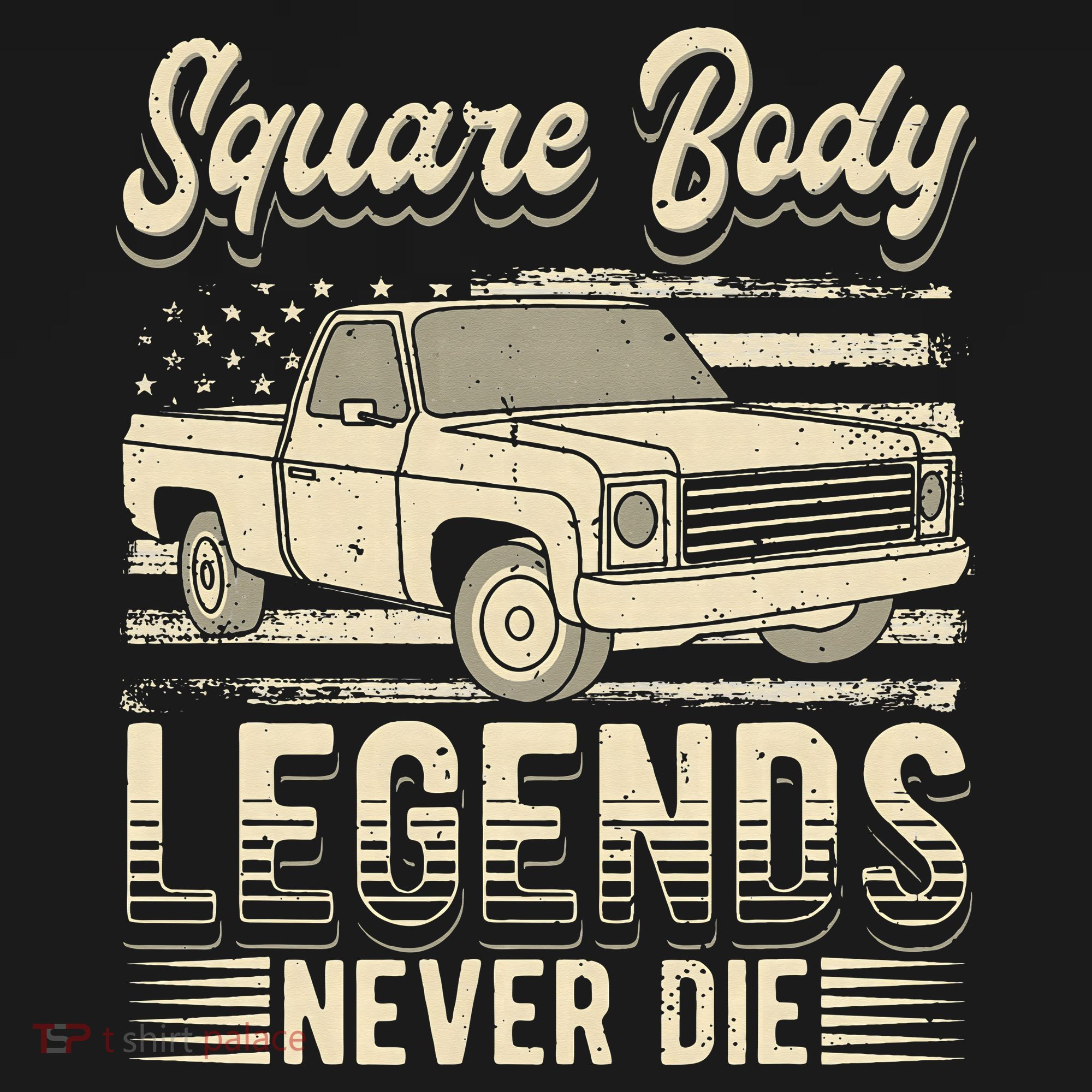Square Body Legends Never Die Artwork For A Truck Driver Mousepad