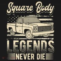 Square Body Legends Never Die Artwork For A Truck Driver Women's Tank Top thumb 5