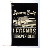 Square Body Legends Never Die Artwork For A Truck Driver Golf Towel thumb 0