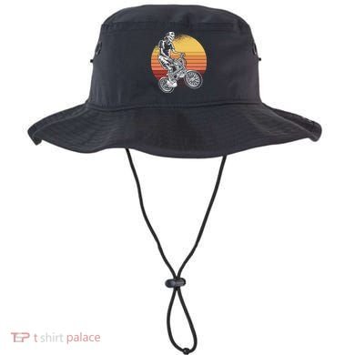 Skeleton Biking Lazy Halloween Costume Retro Bicycle Cute Gift Bucket Hat