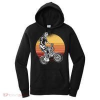 Skeleton Biking Lazy Halloween Costume Retro Bicycle Cute Gift Women's Hoodie thumb 0