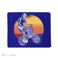 Skeleton Biking Lazy Halloween Costume Retro Bicycle Cute Gift Mousepad thumb 0