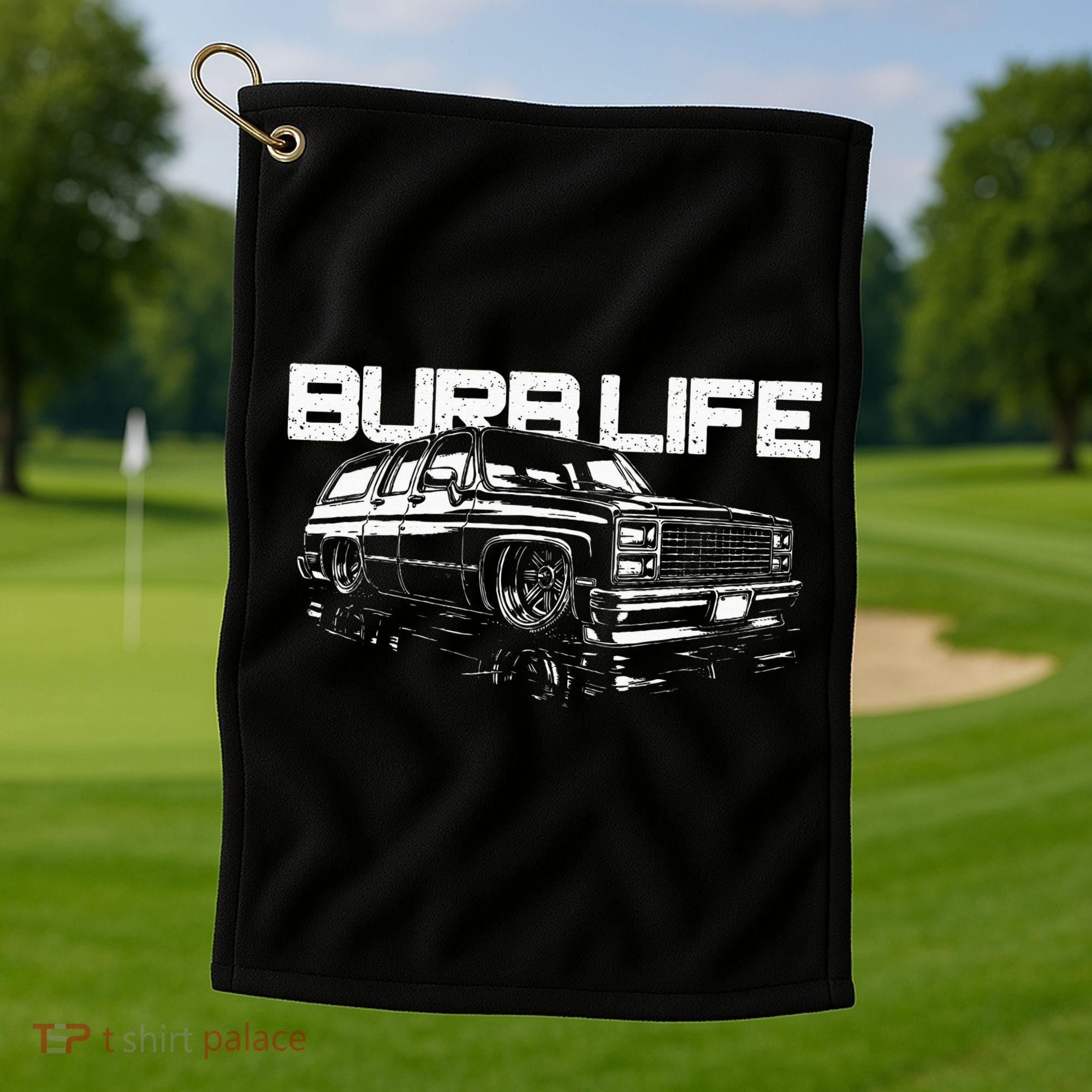 Squarebody Burb Life Truck Squarebody Suburban Golf Towel