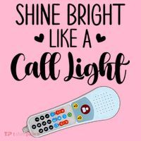 Shines Bright Like Call Light Funny Nurse Aide ER ICU Nurse Coaster thumb 2