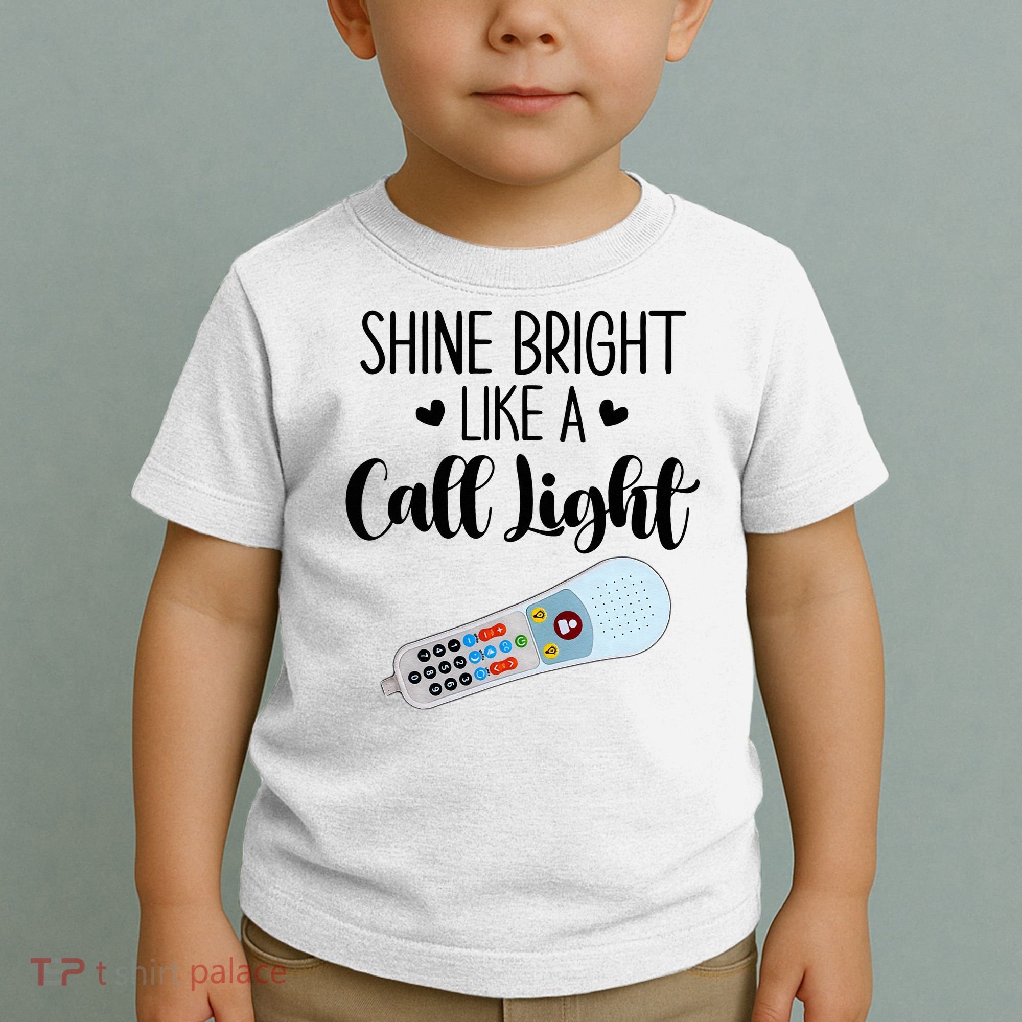 Shines Bright Like Call Light Funny Nurse Aide ER ICU Nurse Toddler T-Shirt