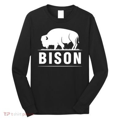 Simple Bison Logo Long Sleeve Shirt