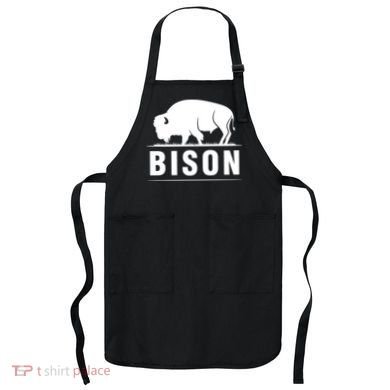 Simple Bison Logo Apron