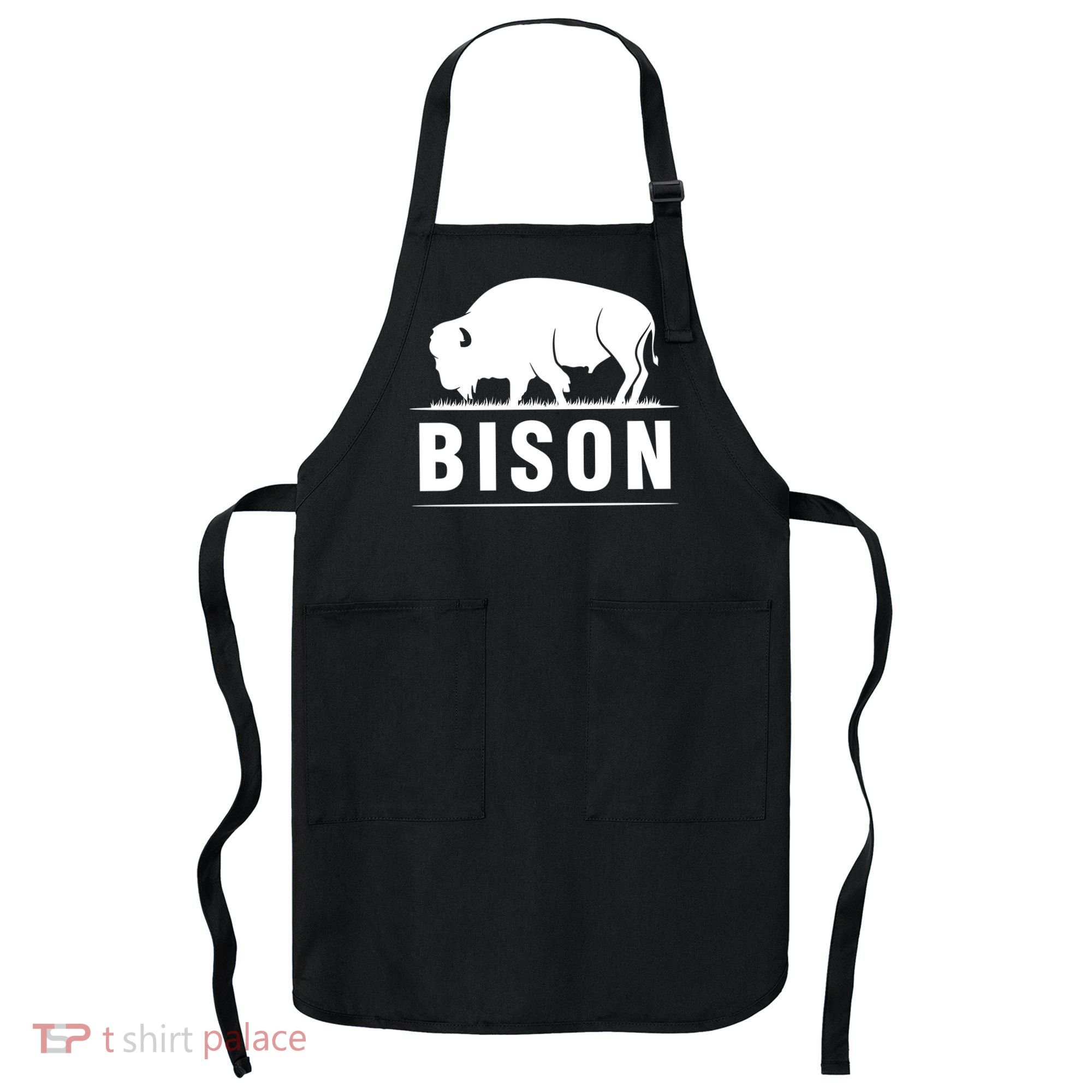 Simple Bison Logo Apron