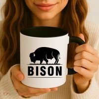 Simple Bison Logo Coffee Mug thumb 3