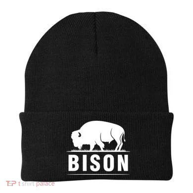 Simple Bison Logo Beanie