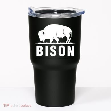 Simple Bison Logo Tumbler