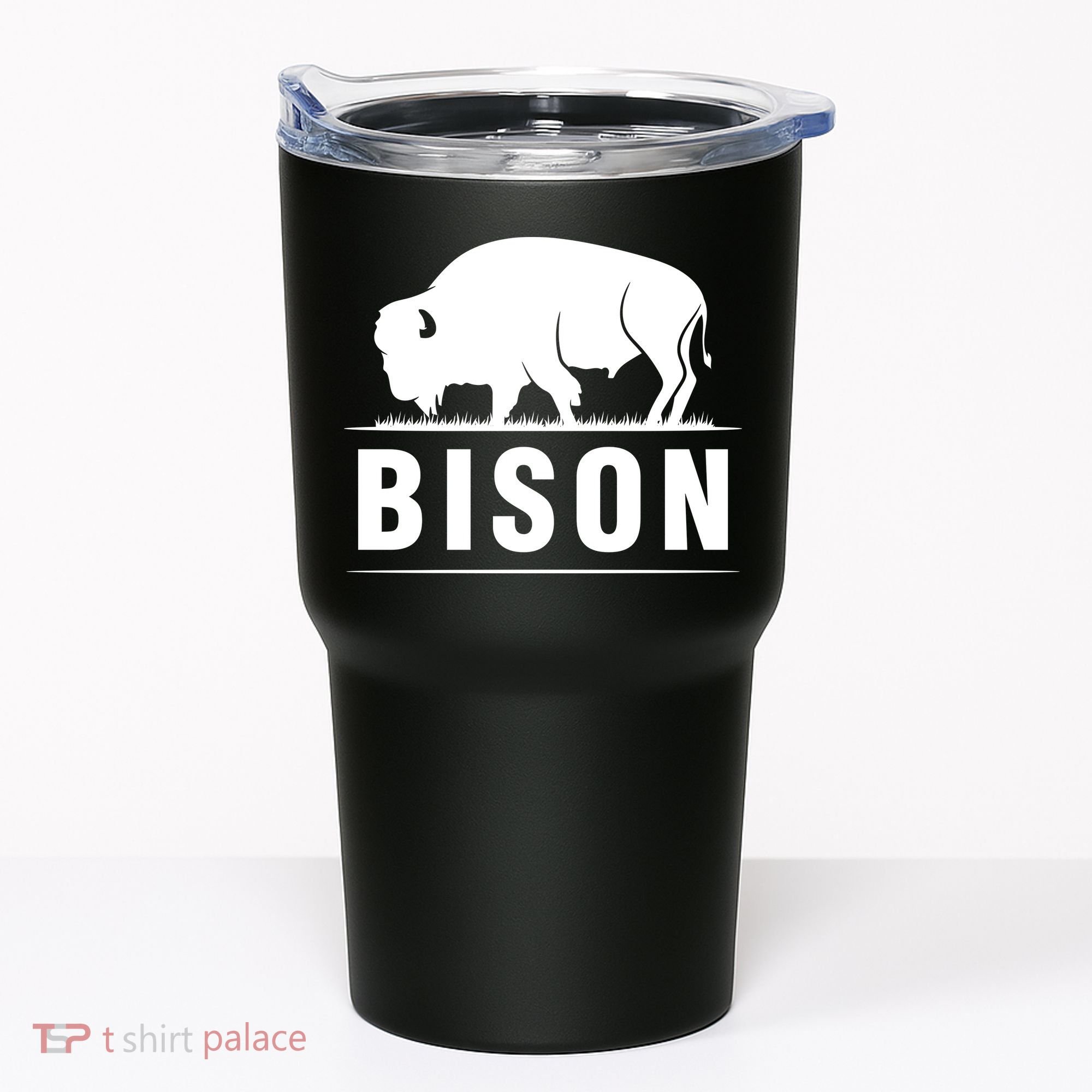 Simple Bison Logo Tumbler