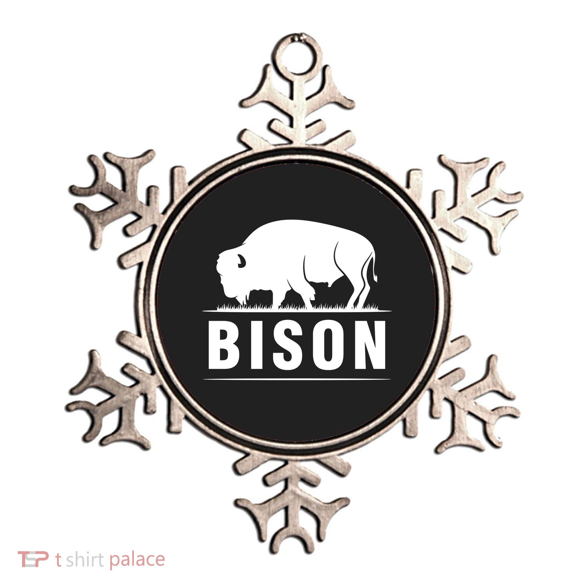 Simple Bison Logo Ornament