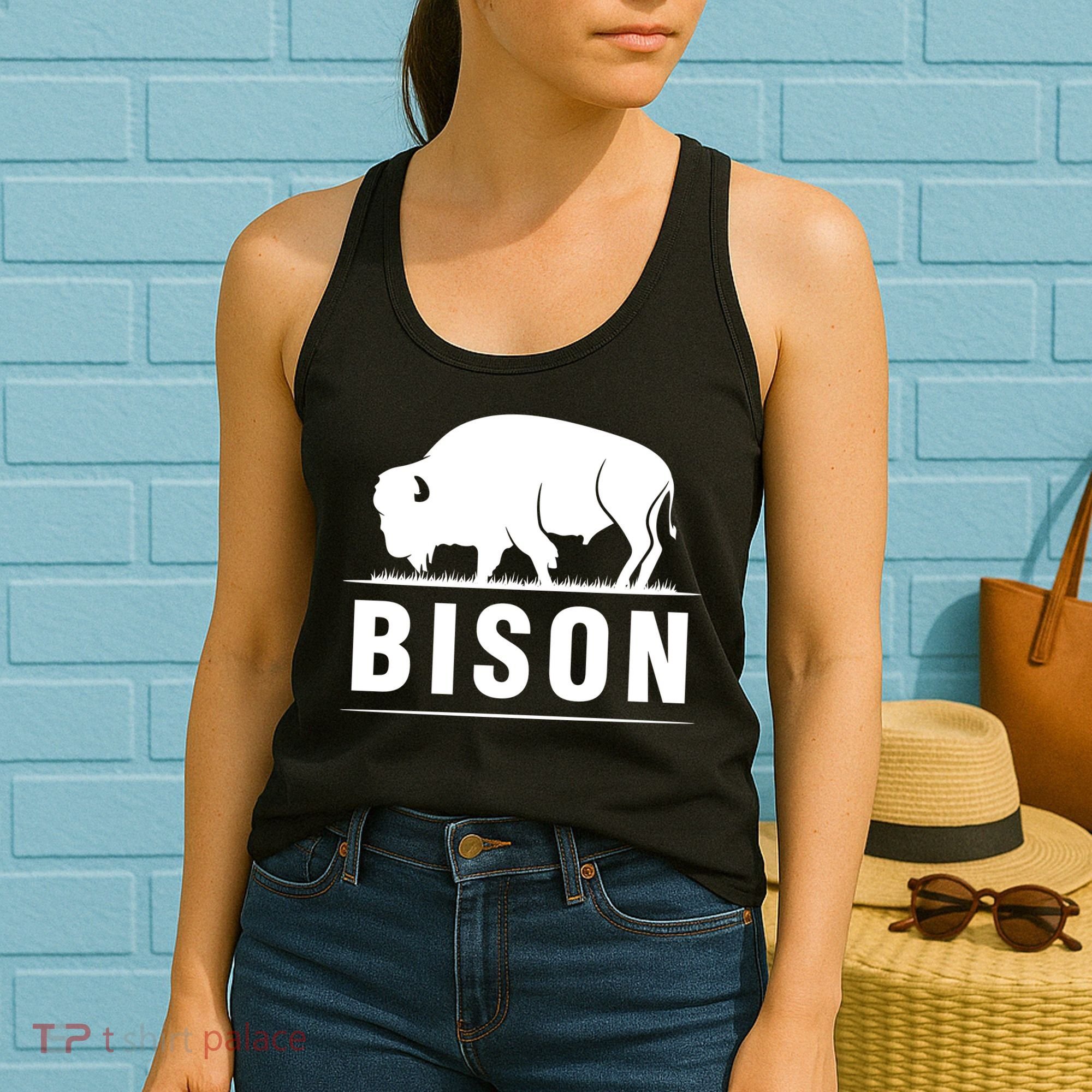 Simple Bison Logo Women's Tank Top