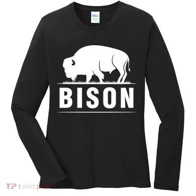 Simple Bison Logo Women's Long Sleeve Shirt