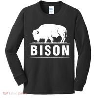 Simple Bison Logo Kids Long Sleeve Shirt thumb 0