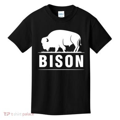 Simple Bison Logo Kids T-Shirt